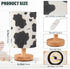 Generic Cow Print Small Desk Lamp for Bedroom Nightstand Bedside Lamps with USB Table Lamp with Fabric Night Light