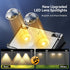 8 Pack, 3 3500K/4500K/6500K, IP66 TECKNET Solar Fence Lights Outdoor Modes Waterproof LED Deck Light, Dusk to Dawn
