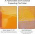 CHEPULA B4 Plastic File Wallet Envelope, Expanding Document Organizer with Snap Closure & Label Pocket, Clear