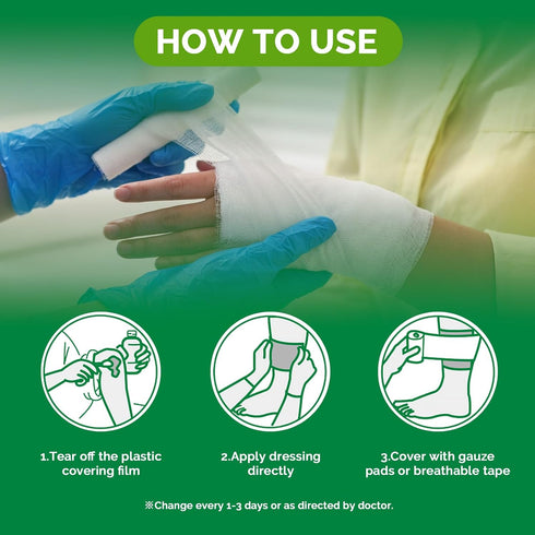 4" 4" 1st 2nd-Degree Pack 10) Greetmed Honey Gauze Wound Dressing x Medical Grade Manuka Honey Wound Care Pads Honey