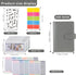 Budget Binder Cash Envelopes for Cash Money Organizer with Zipper Envelopes, A6 Leather Budget Binder (Full Grey)