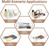7Pack 6"*9" Desk Drawer Organizers, makeup acrylic drawer organizer trays for vanity, bathroom, office, nightstand