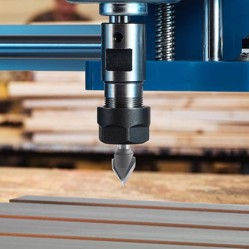 BINSTAK 60 1/4 Inch Degree V Groove Router Bit Shank, Carbide Tipped Wood CNC Router Bit Woodworking Engraving Carving