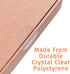 ChromaLabel 1 Inch Clear Labels Wafer Seals, 500 Per Roll, Non-Perforated Transparent Stickers for Secure Mailing