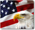 Smooffly Non-Slip Rubber Mousepad - Eagle on American Flag Design