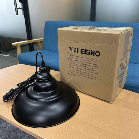 14.5 YeLEEiNO Pendant Lighting Fixtures, Feet Extension Hanging Lantern Pendant Lamp,Swag Lights with Plug in Cord