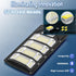 Wahomere 400W 6500K IP67, (400W-1PC) Solar Street Lights Outdoor, Solar Parking Lot Lighting, LED Street Fixture Dusk