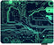 Gaming Mouse Pad, 9.5 x 7.9 Inch Circuit Board Design, Non-Slip Rubber for Computers and Laptops