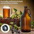 16 Pcs Growler Caps 28mm - Black Phenolic Caps for Glass and Plastic Bottle Lids, Daily Chemicals, Food