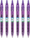 Pilot B2P - Bottle to Pen Refillable & Retractable Rolling Ball Gel Pen Made From Recycled Bottles, 0.7mm Fine Point, Purple Ink, 6-Pack by Pilot