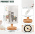 YYZZH Cute Llama Alpaca Funny Smile Animal Table Lamp with Wood Base Fabric Lamp Shade Bedside Nightstand Desk Lamp