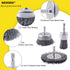 9 Pcs Wire Brush Wheel for Drill, 0.012 Coarse Carbon Steel Crimping Wire Brush for Rust Removal