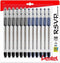 Pentel RSVP Medium Point Pens, 1.0mm - 12 Pack of 6 Black & 6 Blue Ballpoint Pens