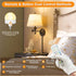 E12 4000mAh Bulb Dimmable, 3 Temperature+12 Bulbs 2 Pack TAIYALOO Rechargeable Lamps, Battery Backup with Remote