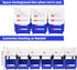 12 Pack (7x5x4 Inch), Stackable Storage Bins Plastic Stackable Storage Organizer Bins Wall Mounted Hanging Small Parts