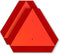 Slow Moving Vehicle Sign, Rust Free Aluminum Triangle Signs, 14"X16", 40-Mil Thick Reflective for Golf Cart, Tractor