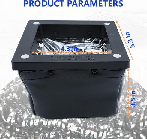 HUHIJIN Dirt Bag Magnetic Metal Shavings Catcher Bag For DrillingMagnetic Drill Shaving Catcher Magnetic Electrical