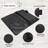 Qindaiwen Server Book Organizer with Zipper Pocket, PU Leather Restaurant Guest Check Presenters Card Holder