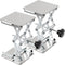 2 Pack 8 x 8 Inch Lab Scissor Jack, Stainless Steel Lift Stand, Expandable from 80mm to 270mm