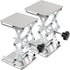 2 Pack 8 x 8 Inch Lab Scissor Jack, Stainless Steel Lift Stand, Expandable from 80mm to 270mm