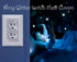 Bling Wall Plates for Electrical Outlets, 2023 Glitter Covers with Silver Rhinestones, Decorative Accessories (2 Pack)