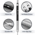 Mr. Pen Metal Mechanical Pencil Set with Leads and Eraser Refills, 5 Sizes - 0.3, 0.5, 0.7, 0.9, 2 Millimeters for