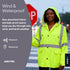 GGS Three-Piece Rain Suit - High Visibility, Waterproof Bibs and Jacket with Detachable Hood, Lightweight Rainwear