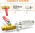 GASHER 5PCS Industrial Air Plug, 304 Stainless Steel 1/4"NPT Male High Flow Pneumatic Plugs