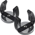 Master Magnetics Ceramic Round Base Magnet with Black Spring Clamp, 2-Pack, 35 lb Pull Each