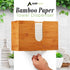 AdirHome 4.8" 11.6" 7.8" Countertop Commercial Bamboo Paper Towel Dispenser x x - Wall Mount or for Multifold Hand