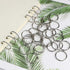 Binder Rings 1 Inch, 100 pcs Sturdy Book Rings for Loose Leaf Binder, Nickel Plated Metal Rings for Office School
