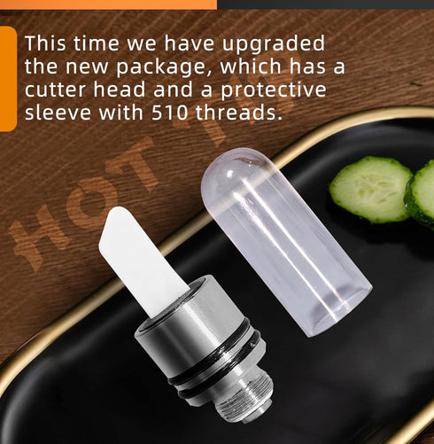 Ceramic Hot Knife Tip, Heating Multi-Tool for Slicing Wax or Viscous Oil (Black)