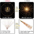 200 LED Starburst Sphere Lights,Firework Lights Battery Powered, Tent Chandelier Remote Control, Waterproof Hanging Lights for Gardens Courtyards Porches Christmas Party Home Decor Warm White by SHUKAN