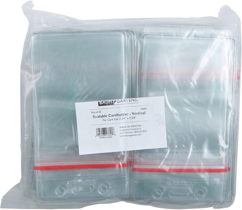 Baumgartens Sicurix Sealable ID Badge Holders (BAU47840) - Pack of 50