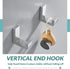 APLusee Polished Chrome Towel Hook 2 Pack, 304 Stainless Steel Wall Mounted Robe Hook