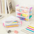 Extra Large Clear Pencil Box for Crayons, Markers, Art Supplies, Plastic Hard Pencil Case with Secure Lid, Stackable