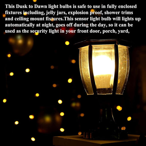 Bulbs 40 Bulb Bulb Bulb 5W 500lm E26 2 Pack Taysing Dusk to Dawn Light Auto On/Off Watt Equivalent Smart Light Sensor