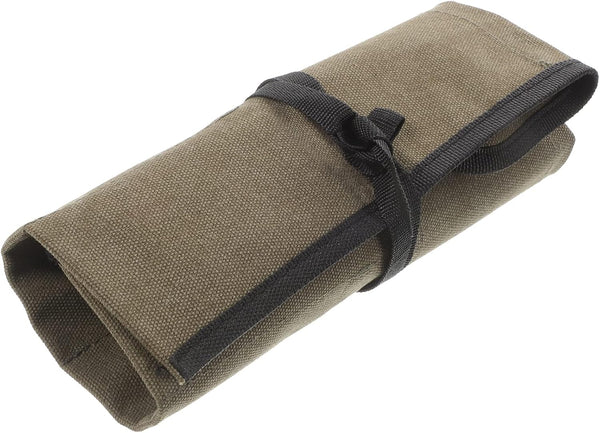 DOITOOL Roll Pouch for Craftwork, Electricians Bag Organizer Tool Pockets for Woodworking and Mechanic