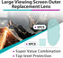 Joworthy 10 Set LYG-Q800D (5PCS 5PCS PCS Large Viewing Screen Replacement Lens for Welding Helmet, Sturdy and Durable