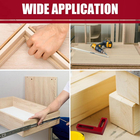 90 Degree Mini Positioning Square, Premium Precision Woodworking Carpenter Corner Tool for Checking Edge