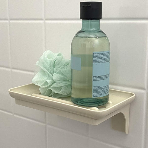 (1, Wonder Shelf - Small Plastic Self Adhesive Bathroom Wall Mount Shelf - Fits Over Toilet Paper Holder - Designed