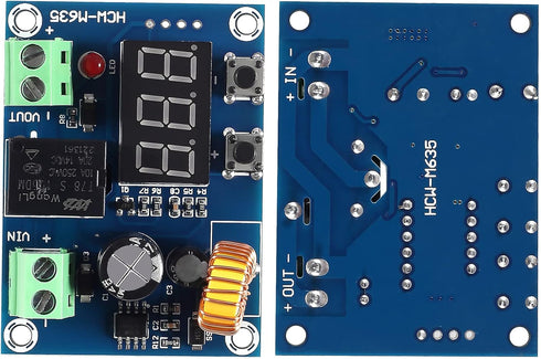 3pcs XH-M609 DC Voltage Protection Module, Low Voltage Disconnect Switch for 12-36V Lithium