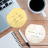 Gotcha Covered Smiley Face Sticky Note Pad Assortment - Set of 3 Round Flat Top Happy Note Pads, 3.5" Retro Rainbow, 50