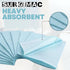 Pack 50 13" 18" SurgiMac Blue Patient Bibs Waterproof Medical Bibs Disposable Dental Bibs Plain Rectangle Napkins Paper