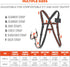 Ergodyne Squids 3138 Barcode Scanner Padded Harness, Tethering Lanyard for Bar Code Scanners, Black, Small