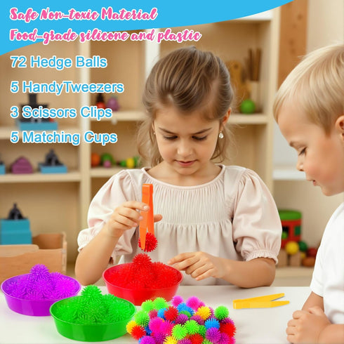 Ysglory 85 Set Counting Set 72 5 3 5 Pcs Sensory Bin Filler Kit with Tools Fine Motor Skills Sorting Training