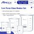 Sturdy Glass Beakers, 50ml 100ml 250ml 500ml 1000ml, 3.3 Borosilicate Griffin Low Form with Printed Graduation,