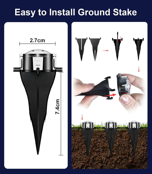 50Ft Permanent Outdoor Ground Lights Smart Color Changing, Pathway Christmas Lights Waterproof, Walkway Lighting