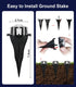 50Ft Permanent Outdoor Ground Lights Smart Color Changing, Pathway Christmas Lights Waterproof, Walkway Lighting