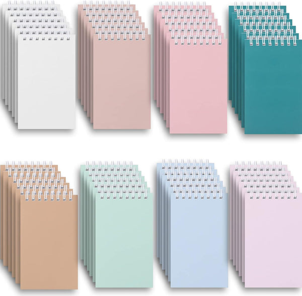 Ddaowanx Small Notebooks, 3x5 Pocket Spiral Notepads with Lined Pages, Perfect Mini Notebook for Work or School, 48